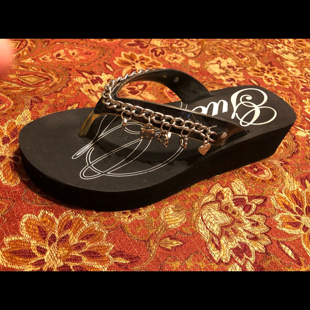 Guess Black Wedges